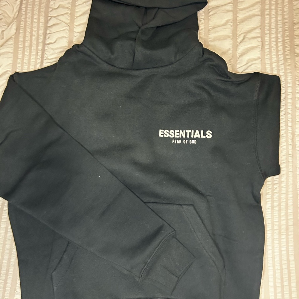 Fear of God Essentials Black Hoodie